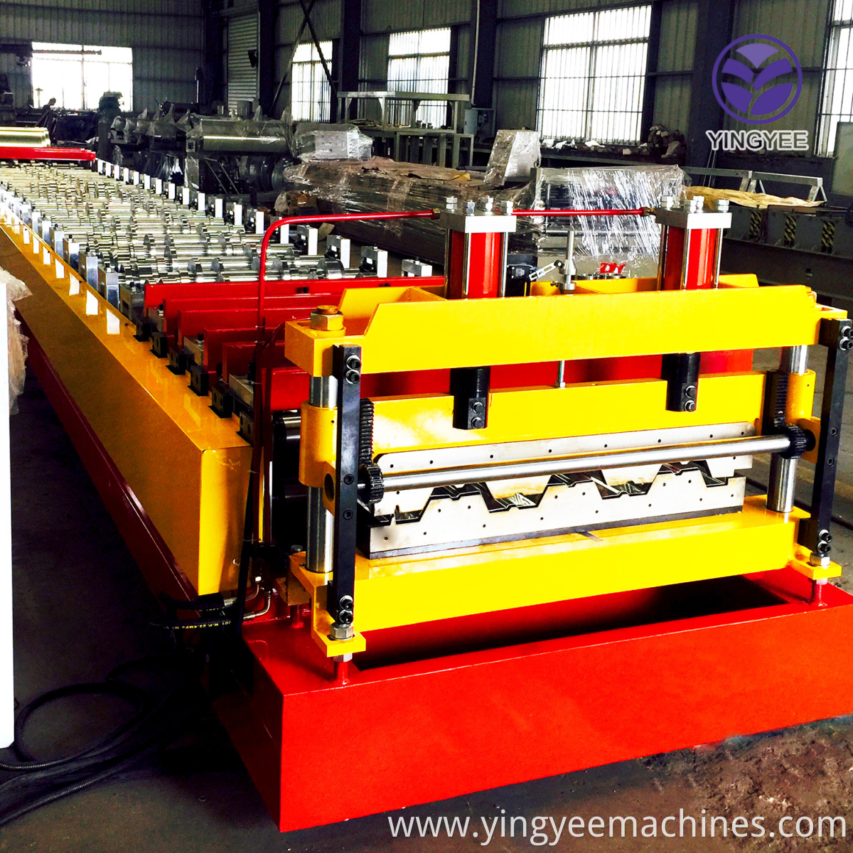 new arrival Profiled Steel Sheet Concrete Slab Plate Floor Decking Panel Roll Forming Machine With PLC Control System